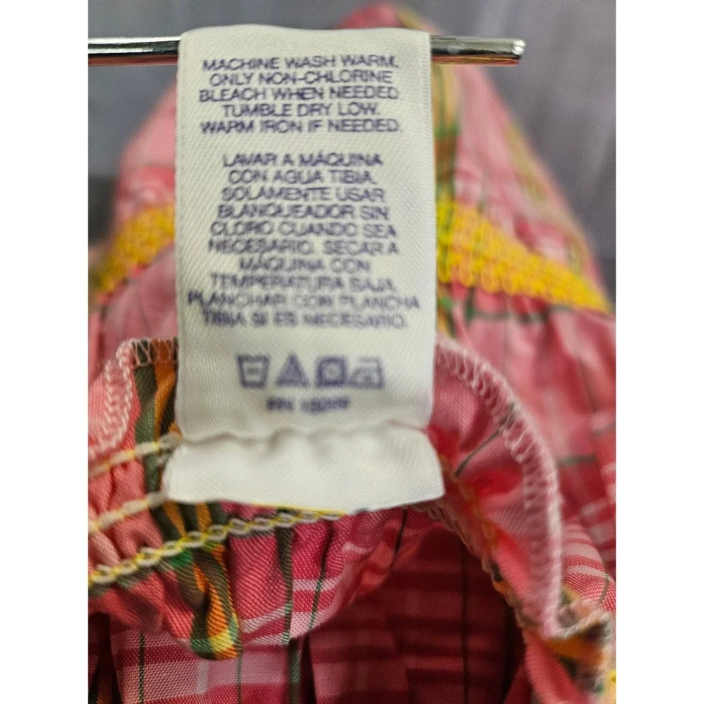 TKS The Kids Source Pink Plaid Ruffle Top and Skirt 12 Months Vintage Y2K 1008